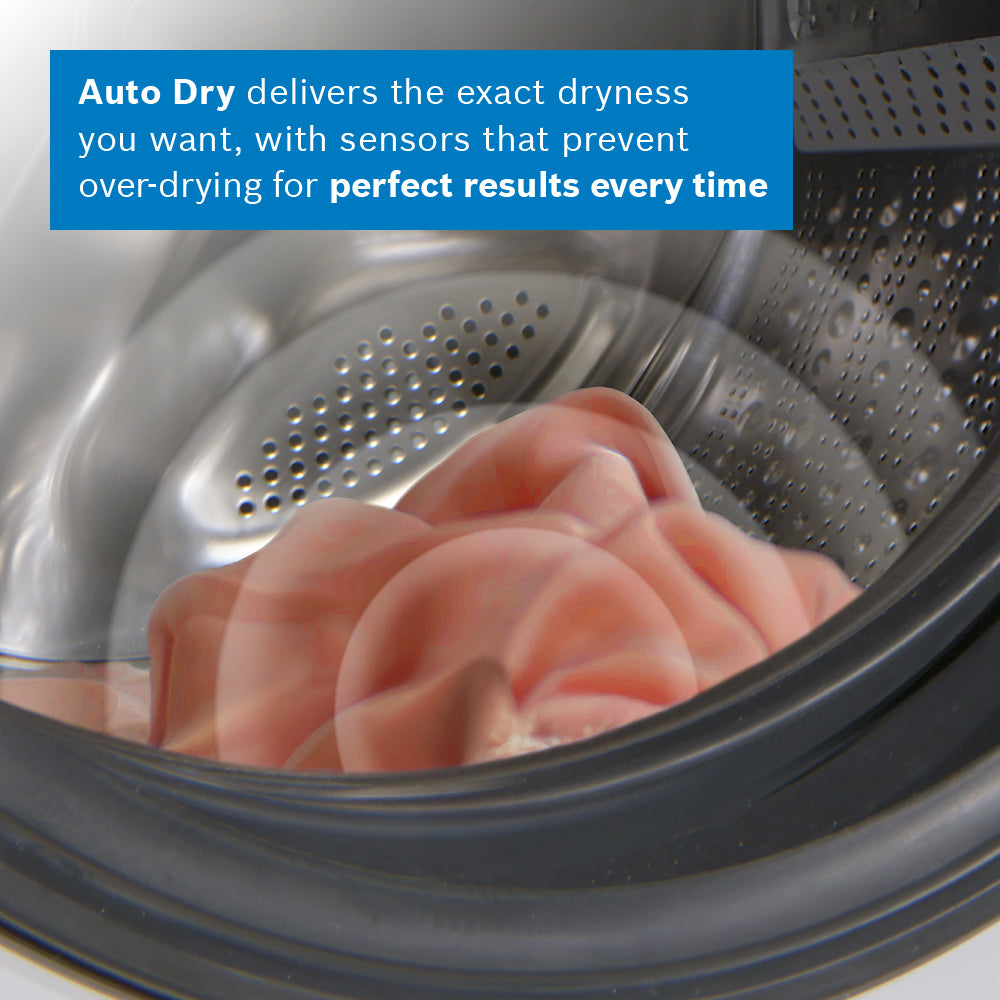 Bosch Series 6 9KG Freestanding Heat Pump Tumble Dryer - White | WQG24500GB from Bosch - DID Electrical