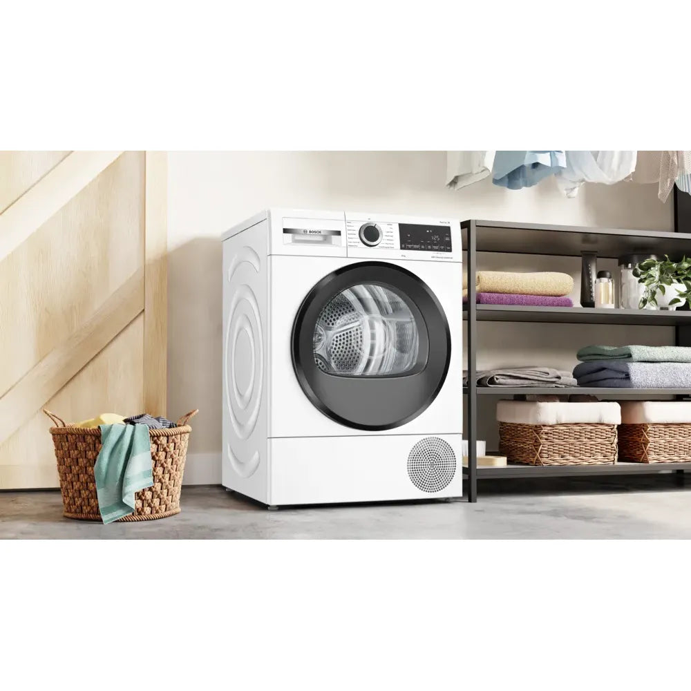 Bosch Series 6 9KG Freestanding Heat Pump Tumble Dryer - White | WQG24500GB from Bosch - DID Electrical