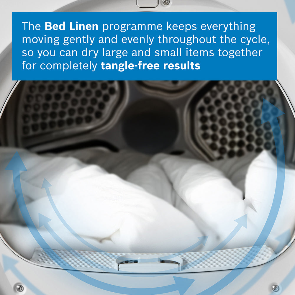 Bosch Series 6 9KG Freestanding Heat Pump Tumble Dryer - White | WQG24500GB from Bosch - DID Electrical