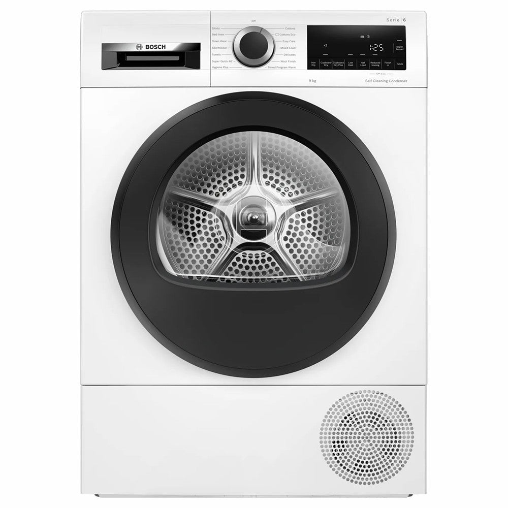 Bosch Series 6 9KG Freestanding Heat Pump Tumble Dryer - White | WQG245A0GB from Bosch - DID Electrical