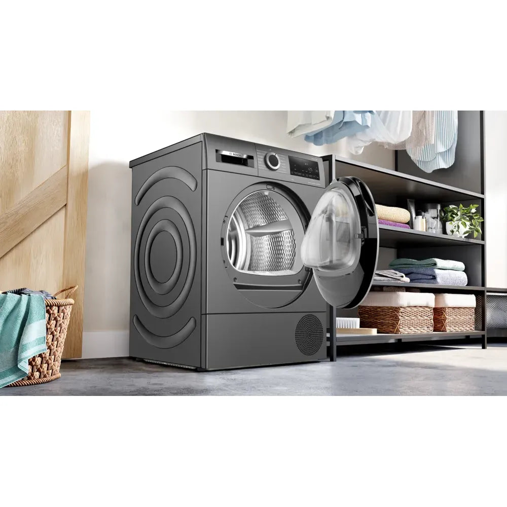 Bosch Series 6 9KG Heat Pump Tumble Dryer - Cast Iron Grey | WQG245R1GB from Bosch - DID Electrical
