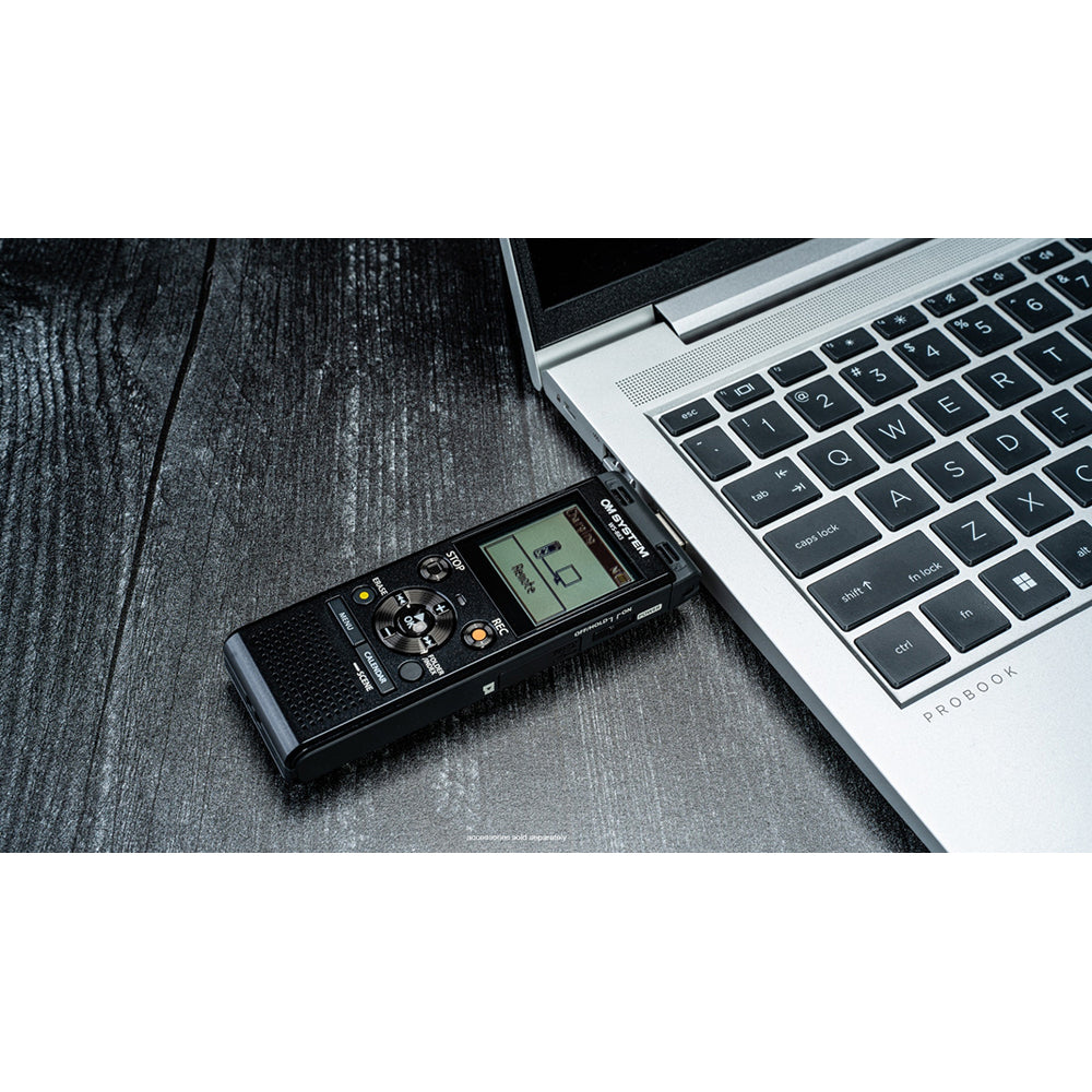 Olympus OM System 8GB True Stereo Digital Voice Recorder - Black | WS883 from Olympus - DID Electrical