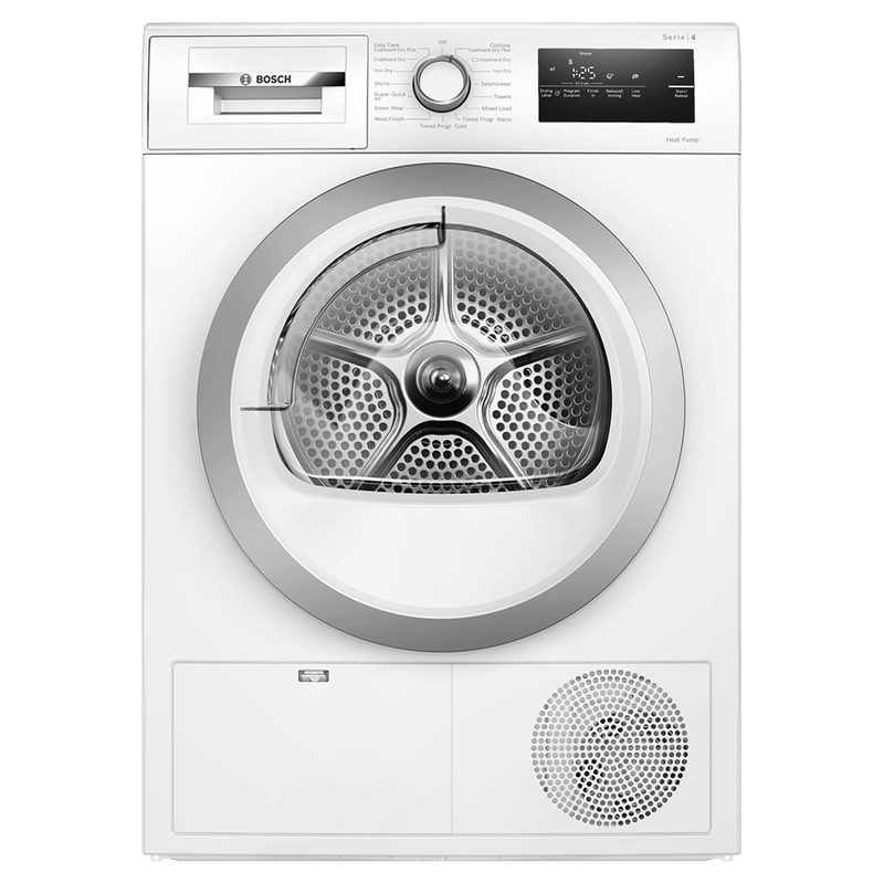 Bosch Series 4 8KG Freestanding Heat Pump Tumble Dryer - White | WTH85223GB from Bosch - DID Electrical