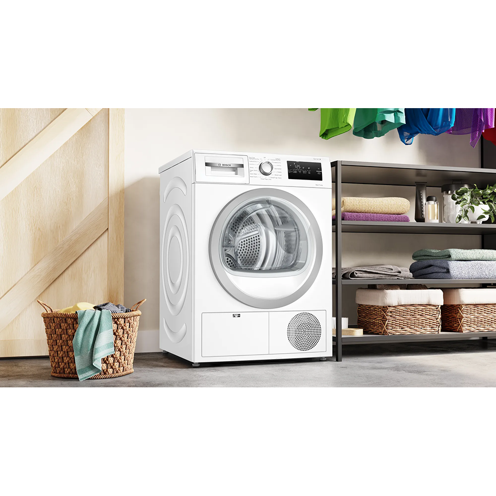 Bosch Series 4 8KG Freestanding Heat Pump Tumble Dryer - White | WTH85223GB from Bosch - DID Electrical