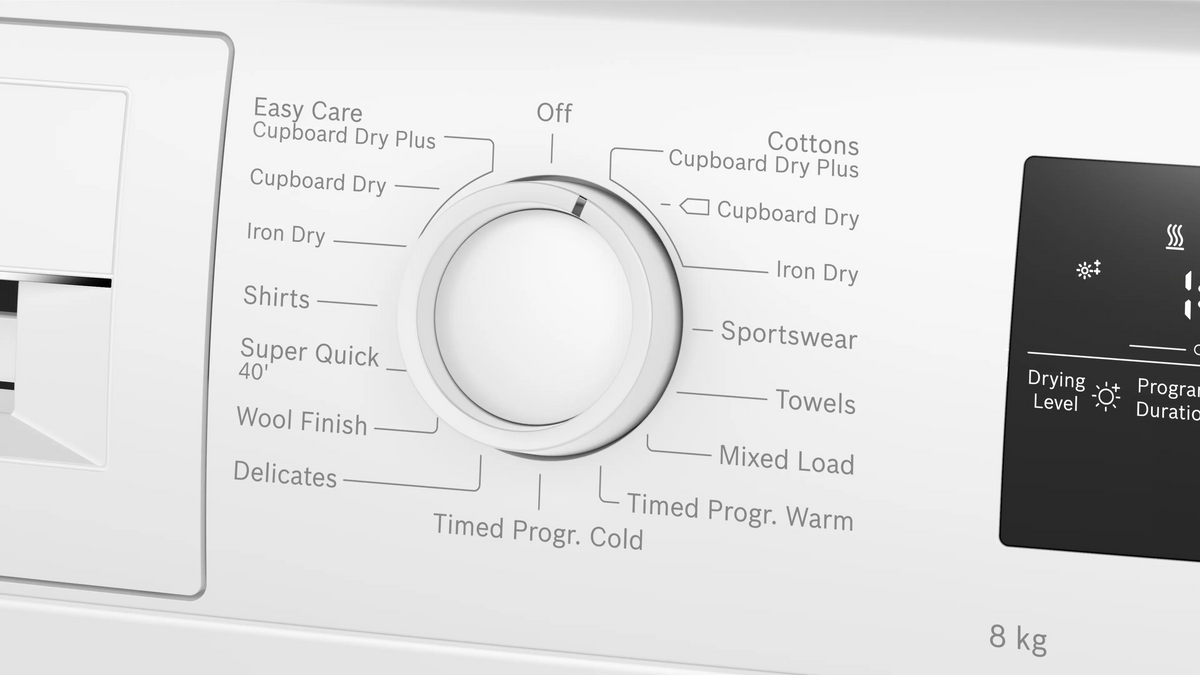 Bosch Series 4 8KG Freestanding Heat Pump Tumble Dryer - White | WTH85225GB
