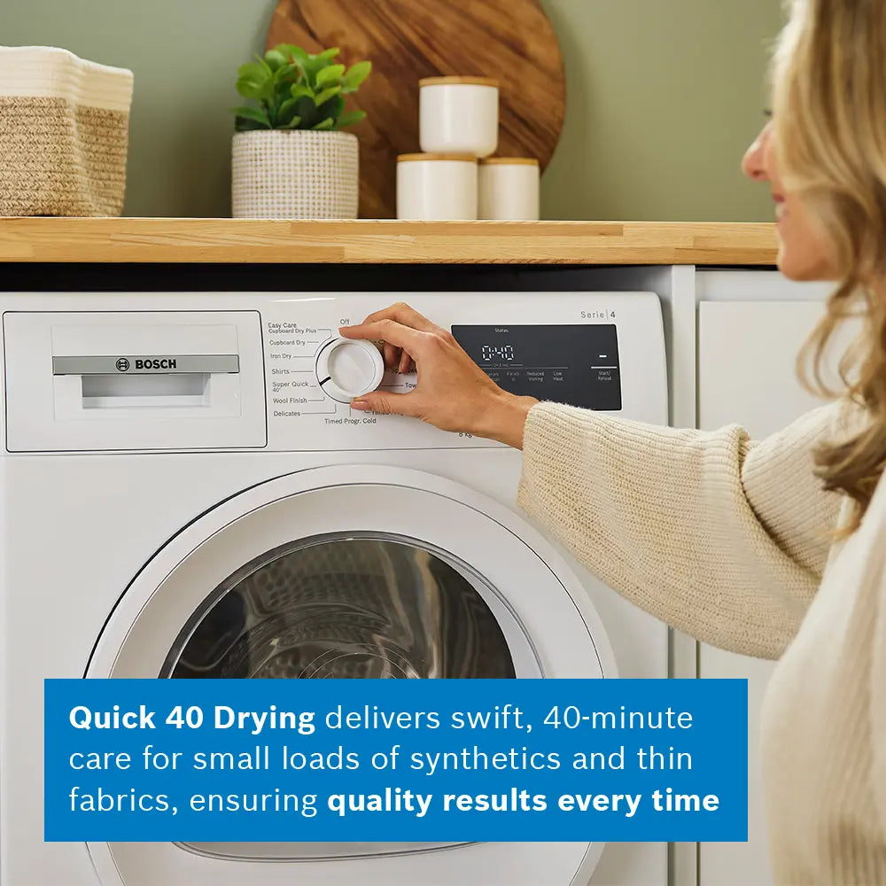 Bosch Series 4 8KG Freestanding Heat Pump Tumble Dryer - White | WTH85225GB
