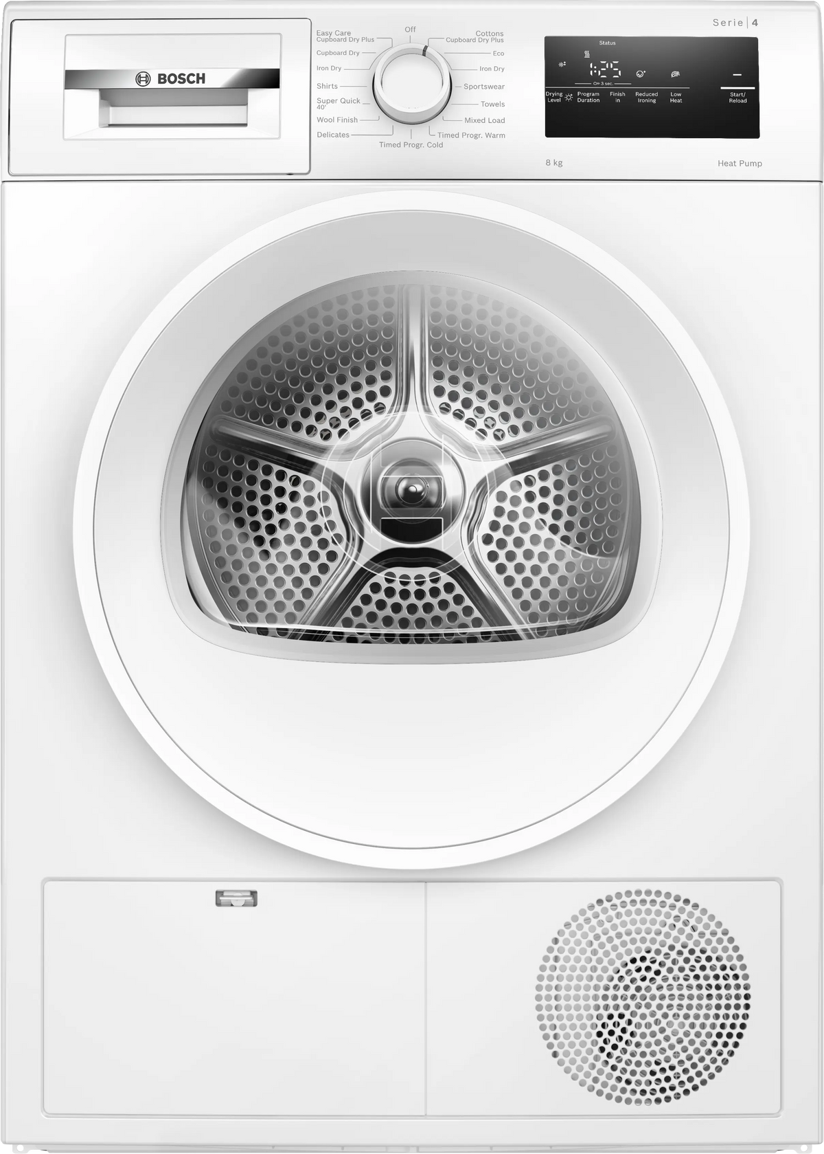 Bosch Series 4 8KG Freestanding Heat Pump Tumble Dryer - White | WTH85225IE