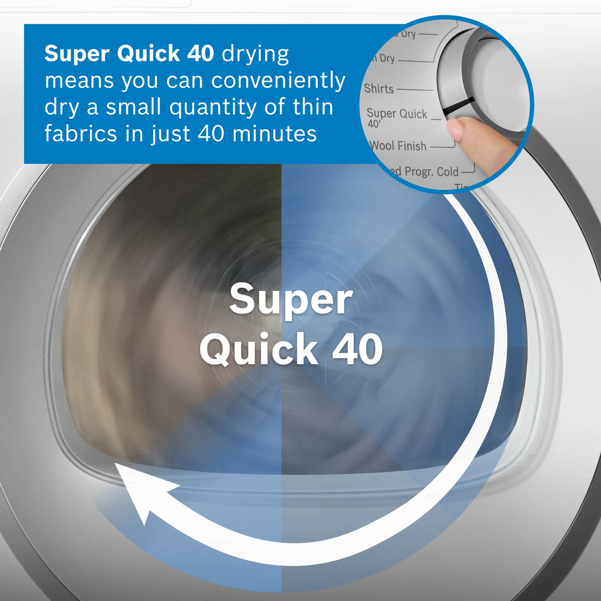 Bosch Series 4 8KG Freestanding Heat Pump Tumble Dryer - White | WTH85225IE