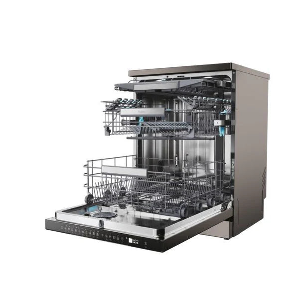 Haier I-Pro Shine Series 7 60CM Freestanding Standard Dishwasher - Anthracite | XF4A4M4PDA-80 from Haier - DID Electrical
