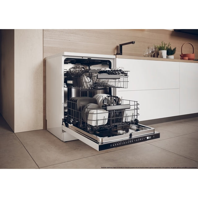 Haier I-Pro Shine Series 3 60CM Freestanding Standard Dishwasher - White | XF 5C7M0W-80