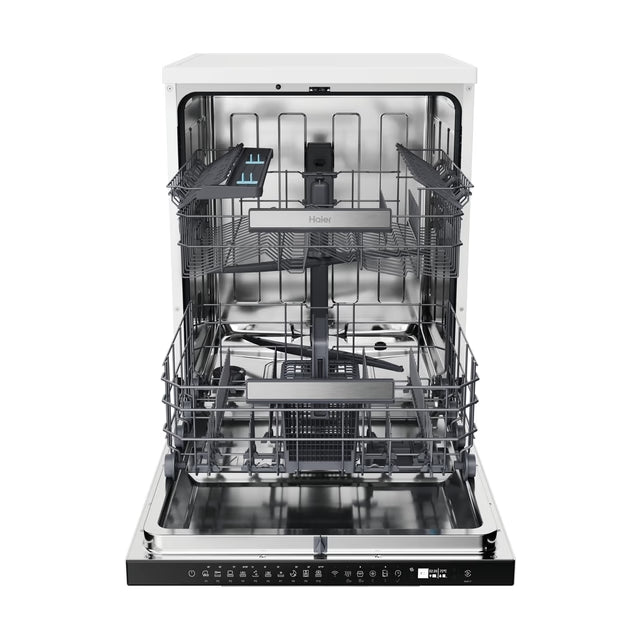 Haier I-Pro Shine Series 3 60CM Freestanding Standard Dishwasher - White | XF 5C7M0W-80