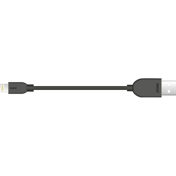 Sinox 2M iMedia Lightning Cable with Original Apple Chip - Black | XI2502B from Sinox - DID Electrical