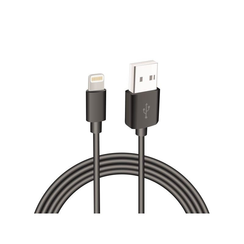 Sinox 2M iMedia Lightning Cable with Original Apple Chip - Black | XI2502B from Sinox - DID Electrical