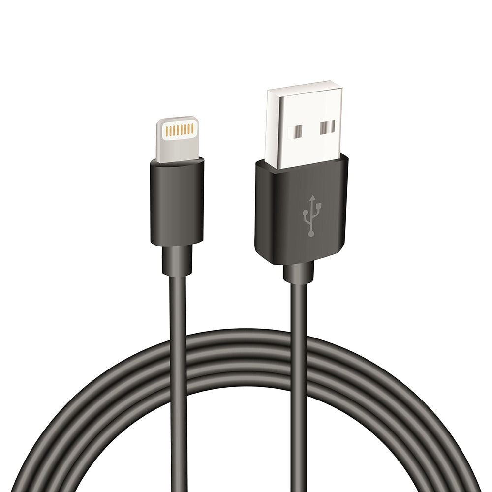 Sinox iMedia 3M USB-A (male) to Lightning MFI (male) Cable - Black | XI2503B from Sinox - DID Electrical