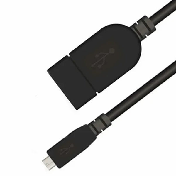 Sinox 0.2M Micro USB Male to USB-A Female OTG Cable - Black | XI4950 from Sinox - DID Electrical