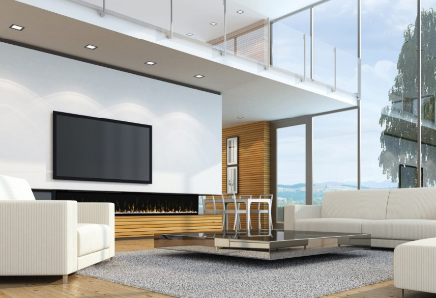 Dimplex Ignite XLF 100" Built-In Electric Fire - Black | XLF100