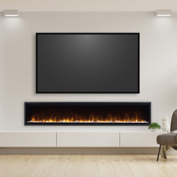 Dimplex Ignite XLF 100" Built-In Electric Fire - Black | XLF100
