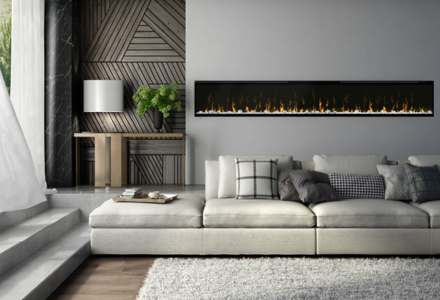 Dimplex Ignite XLF 100" Built-In Electric Fire - Black | XLF100