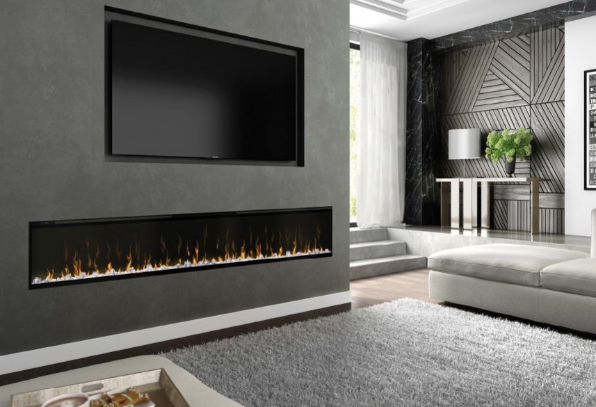 Dimplex Ignite XLF 100" Built-In Electric Fire - Black | XLF100