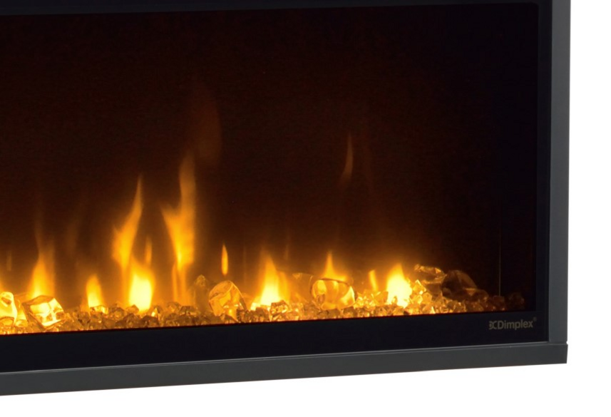 Dimplex Ignite XLF 100" Built-In Electric Fire - Black | XLF100
