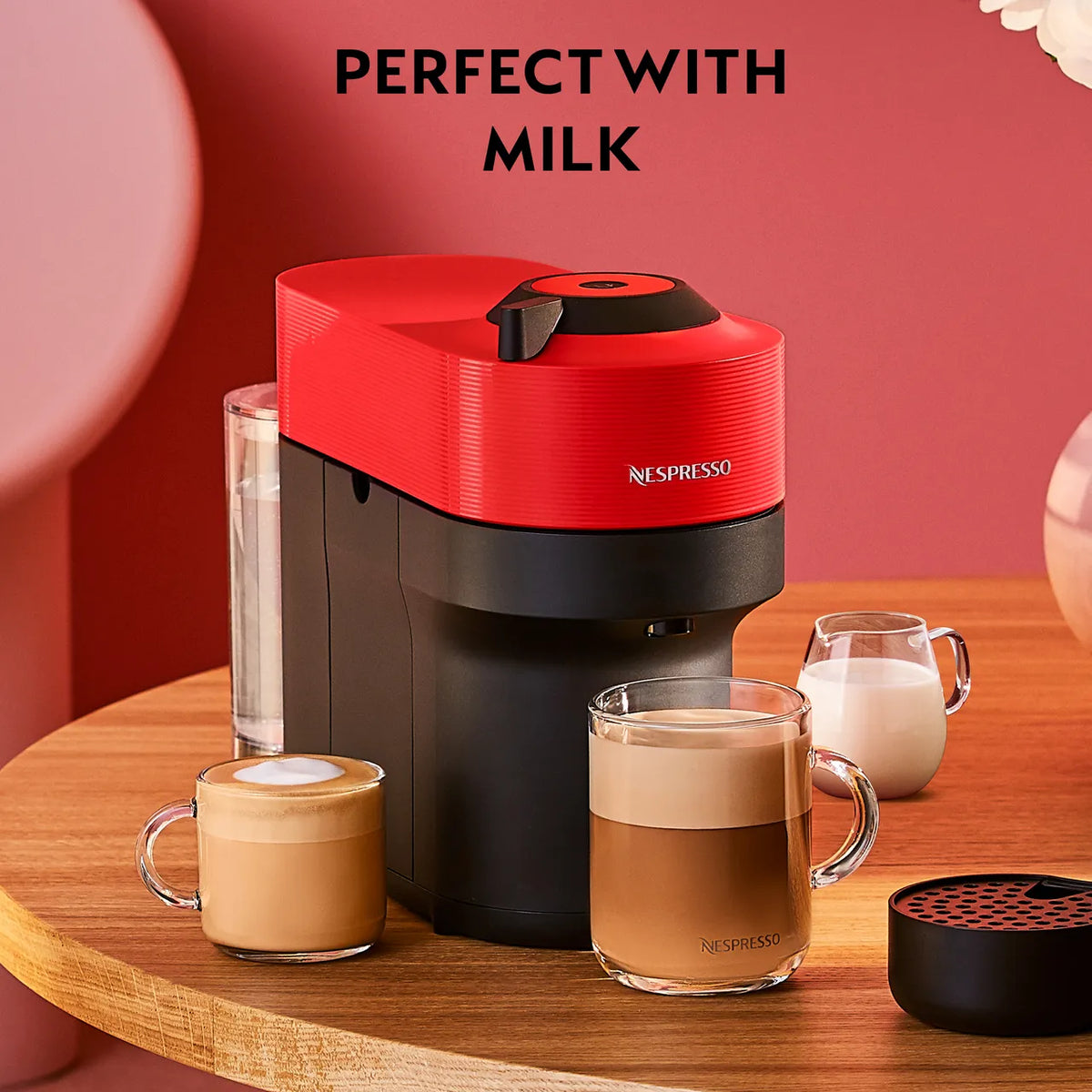 Krups Nespresso Vertuo Pop Pod Coffee Machine - Red | XN920540 from Krups - DID Electrical