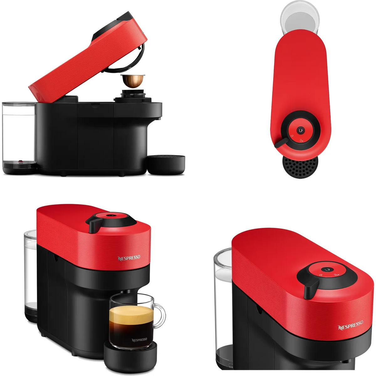 Krups Nespresso Vertuo Pop Pod Coffee Machine - Red | XN920540 from Krups - DID Electrical