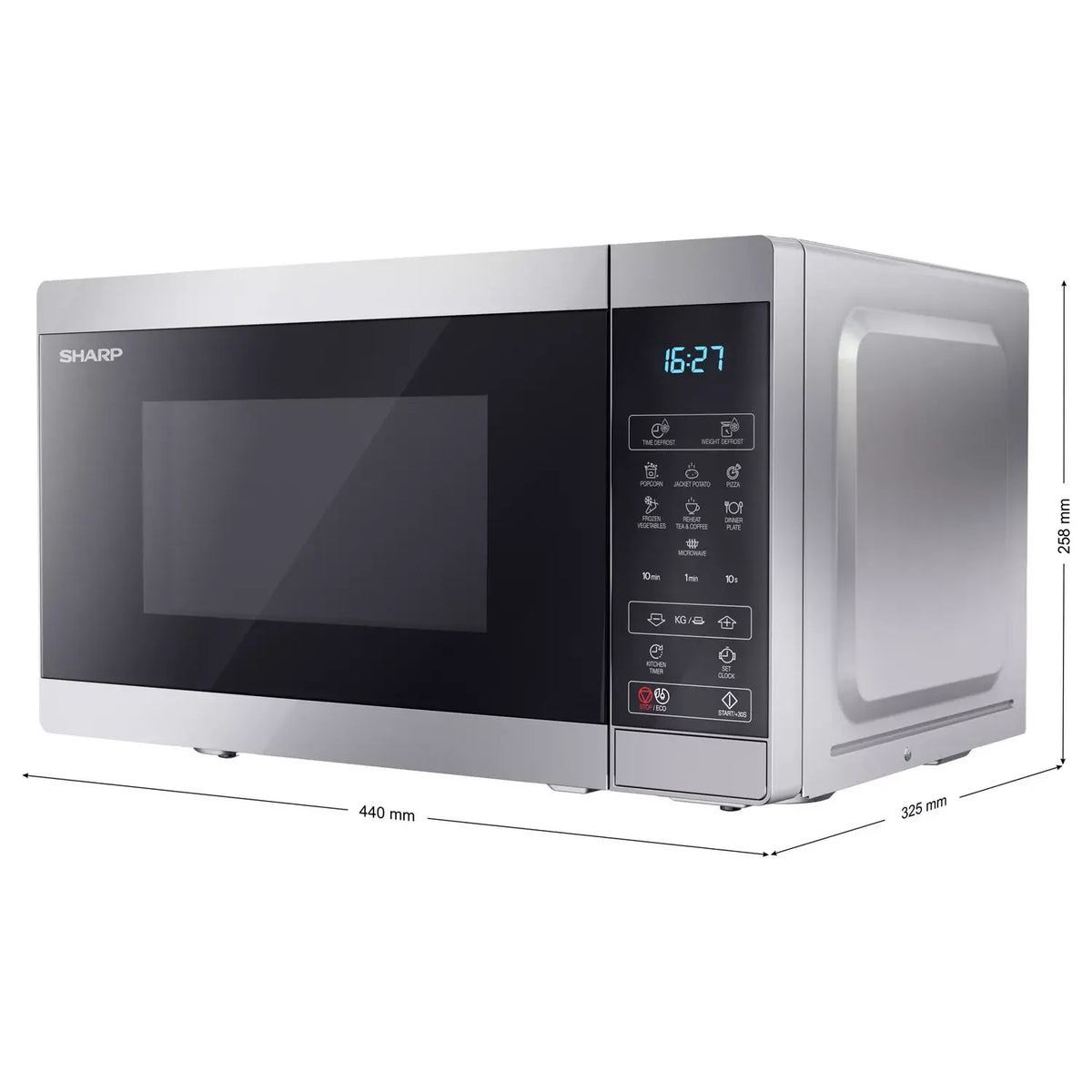 Sharp 20L Freestanding Microwave - Silver | YC-MS02U-S from Sharp - DID Electrical