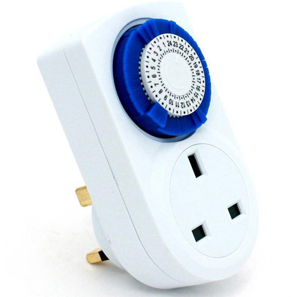 24-Hour Plug in Timer - White | YPT24H from Electrical Supply - DID Electrical