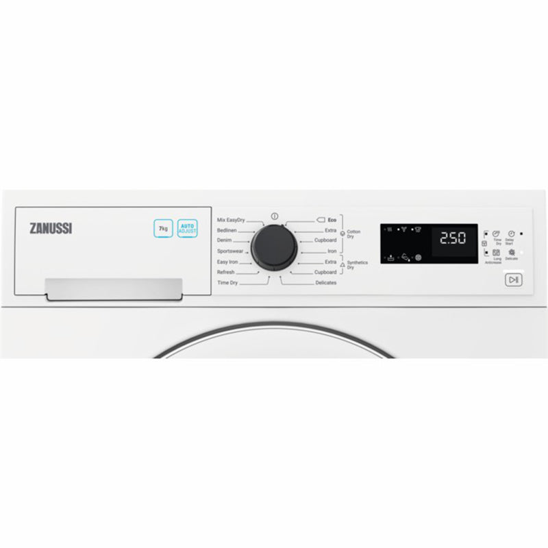 Zanussi 7KG Freestanding Condenser Tumble Dryer - White | ZDC72B4PW from Zanussi - DID Electrical