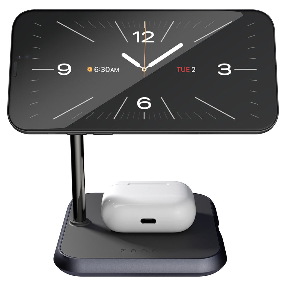 Zens 3-In-1 Magnetic Wireless Charger - Black | ZEDC19B/00 from Zens - DID Electrical