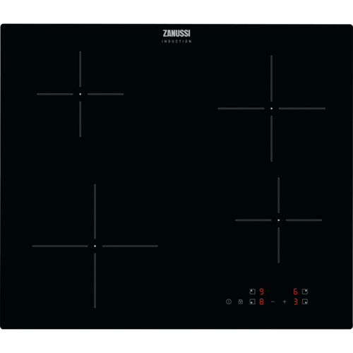 Zanussi 60CM 4 Zones Built-In Induction Hob - Black | ZIBN641 from Zanussi - DID Electrical