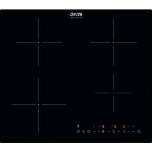 Zanussi 60CM Series 20 4 Zone Induction Hob - Black | ZITN643K from Zanussi - DID Electrical