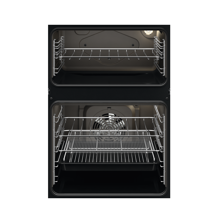 Zanussi Series 40 Built-In Electric Double Oven - Stainless Steel with Anti-fingerprint | ZKCNA7XN from Zanussi - DID Electrical