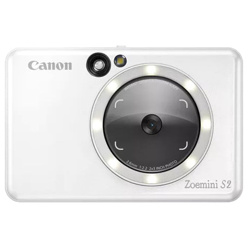 Canon Zoemini S2 Instant Camera Colour Photo Printer - Pearl White | ZOEMINIS24519C007 from Canon - DID Electrical