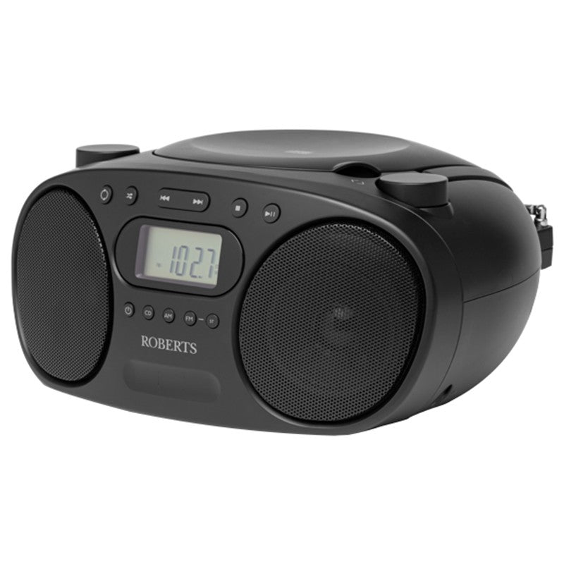 Roberts Zoombox Built-in CD Player FM/AM Radio - Black | ZOOMBOXFMBK from Roberts - DID Electrical