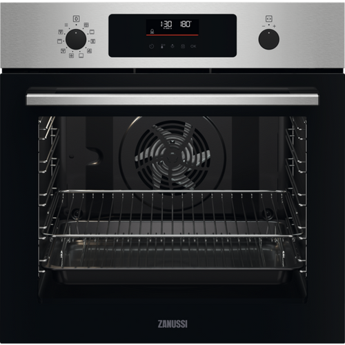 Zanussi Series 60 72L Built-In Electric Single Oven - Stainless Steel | ZOPNX6XN from Zanussi - DID Electrical