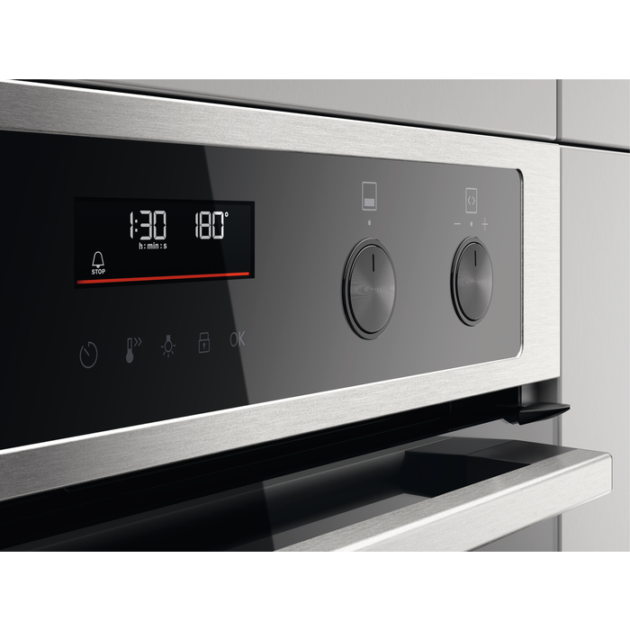 Zanussi Series 40 Built-under Electric Double Oven - Stainless Steel | ZPCNA7XN from Zanussi - DID Electrical