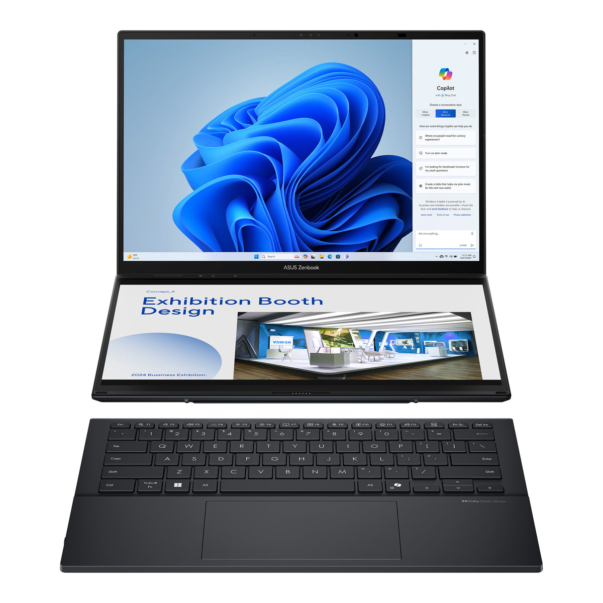 Asus Zenbook Duo Intel Core Ultra 9 14&quot; 32GB/2TB Laptop - Grey | UX8406CA-PZ134W from Asus - DID Electrical