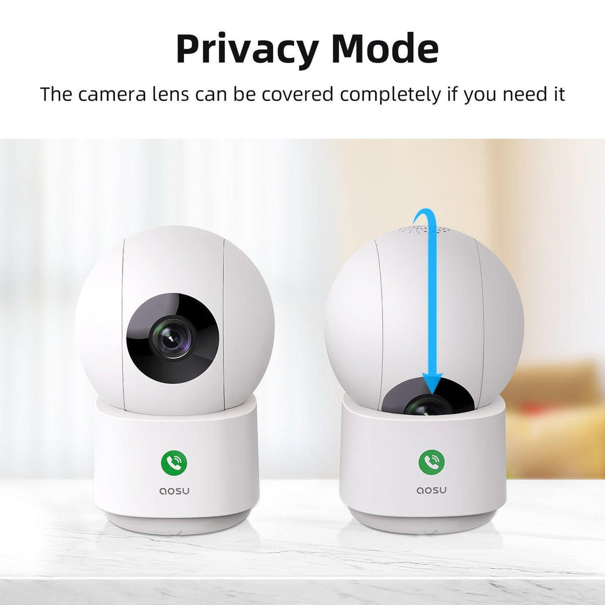 Aosu P1 Pro Indoor Camera - White | c2p from Aosu - DID Electrical