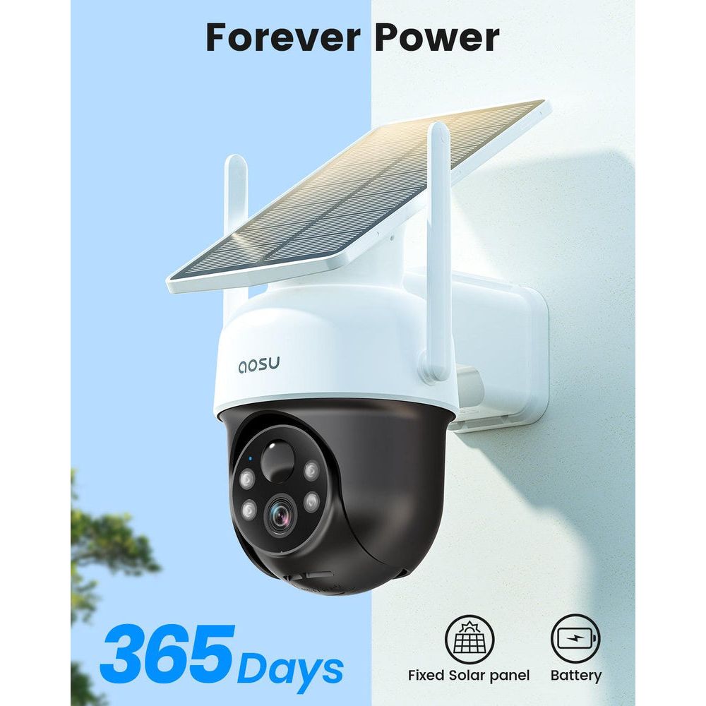 Aosu D1 Classic Solar Camera - White | c9c from Aosu - DID Electrical