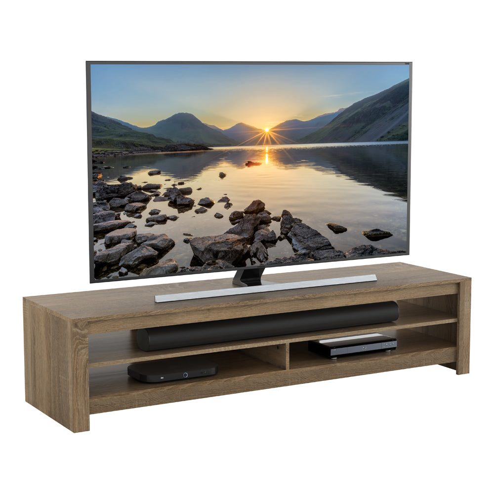 AVF Calibre 1.8M TV Stand - Rustic Sawn Oak | CA180RGO from AVF - DID Electrical
