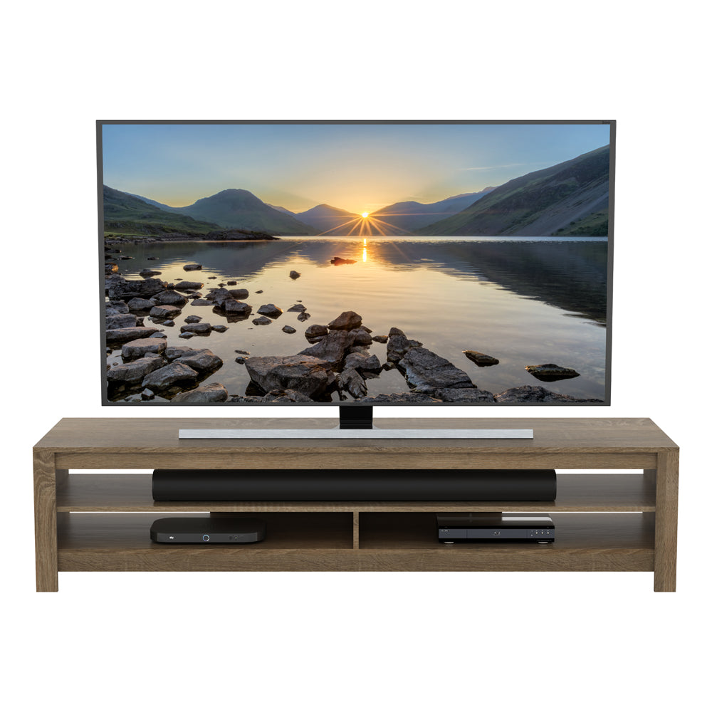 AVF Calibre 1.8M TV Stand - Rustic Sawn Oak | CA180RGO from AVF - DID Electrical