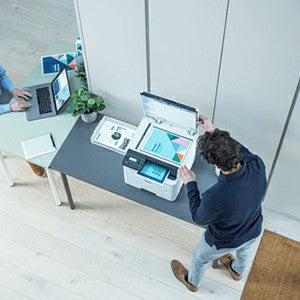 Open Boxed/ Ex-Display - Brother 3-In-1 Multifunction Wireless Laser LED Printer - White | DCPL3520CDWE from Brother - DID Electrical