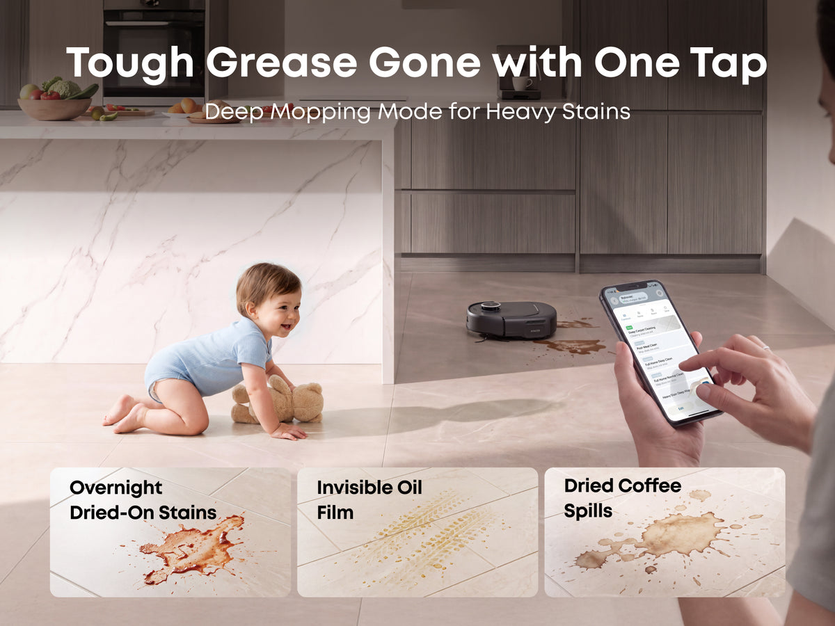Eufy Omni E35 Robot Vacuum, Mop and Portable Deep Cleaner with All-in-One Station - Black | T210MV11