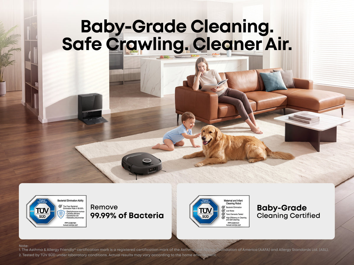 Eufy Omni E35 Robot Vacuum, Mop and Portable Deep Cleaner with All-in-One Station - Black | T210MV11