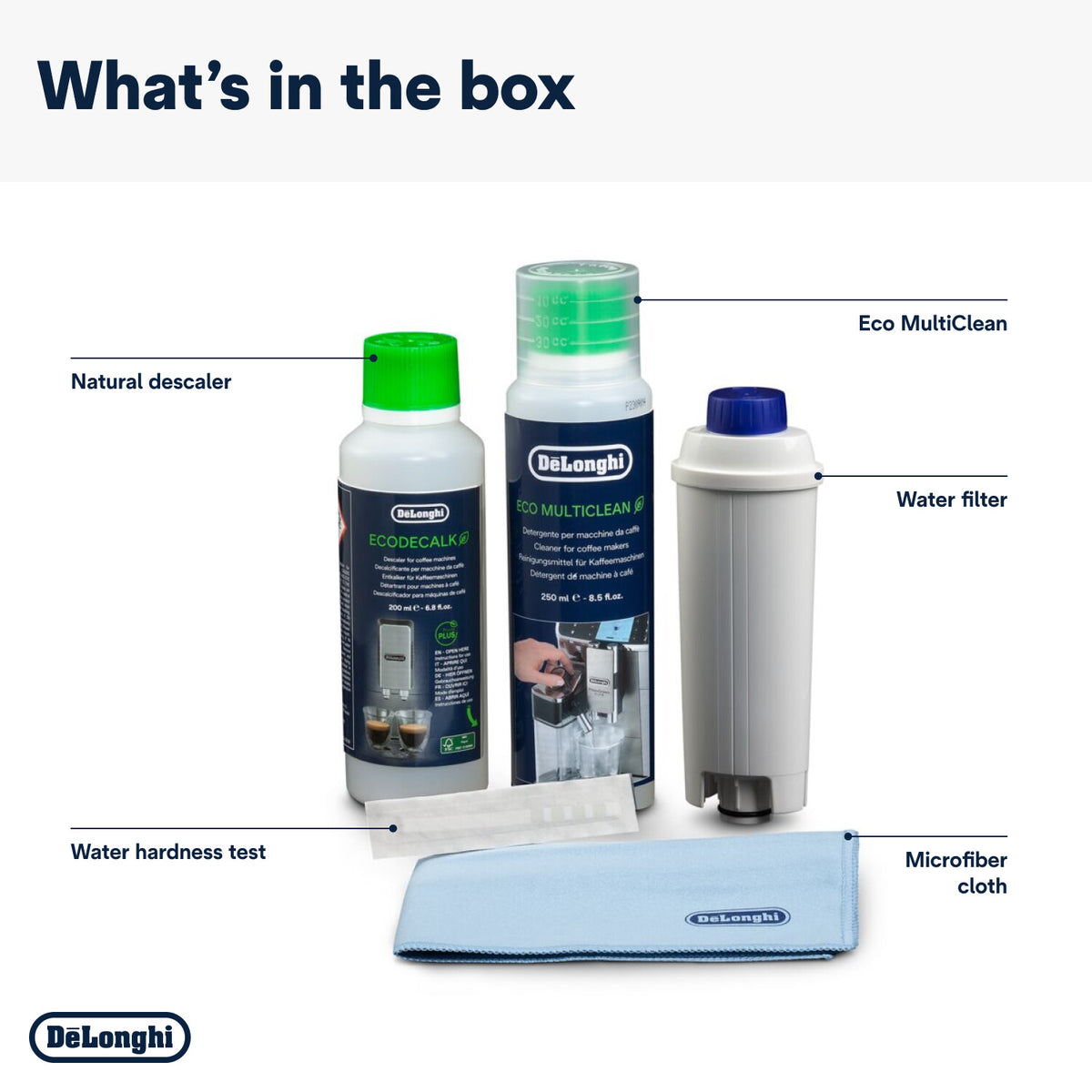 DeLonghi Coffee Care Kit Maintenance Set for Coffee Machines | DLSC306