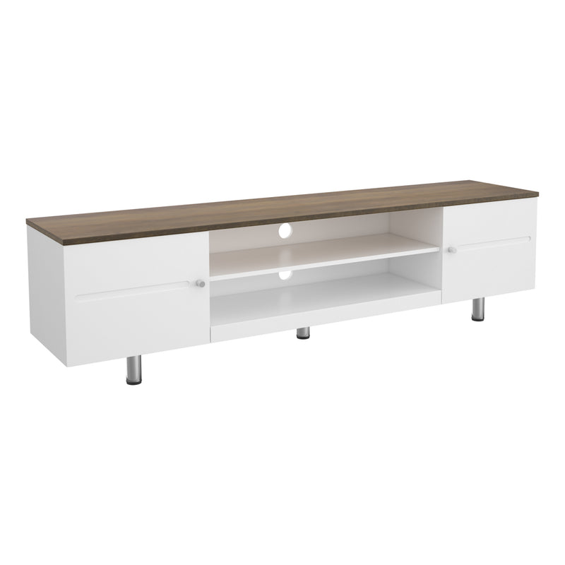 AVF Whitesands 1.9M TV Stand - Satin White | FS1900WSSW from AVF - DID Electrical