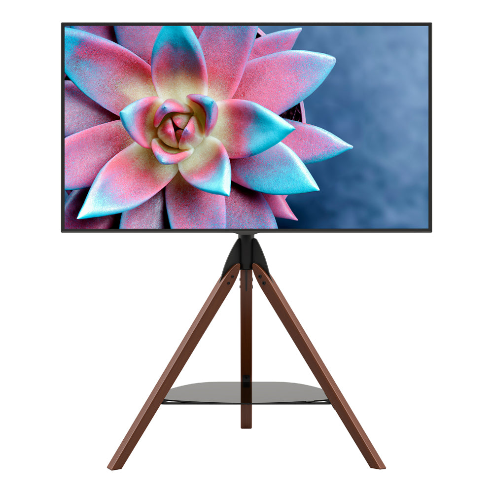 AVF Hoxton Freestanding Tripod TV Stand - Dark Wood & Black | FSL1000HOXDWB from AVF - DID Electrical