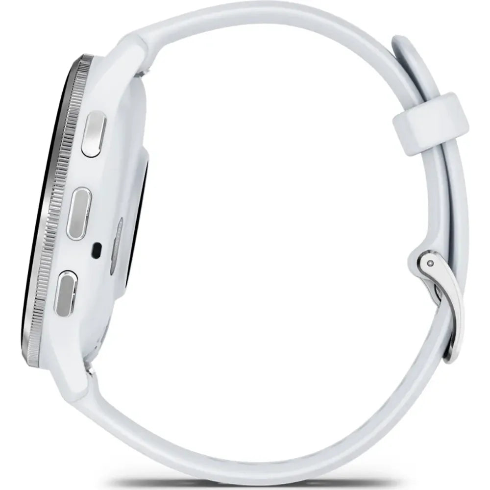 Garmin Venu 3 Stainless Steel Bezel Silicone Band - Whitestone | 49-GAR-010-02784-00 from Garmin - DID Electrical