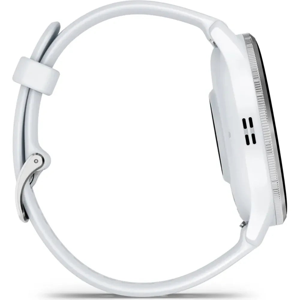 Garmin Venu 3 Stainless Steel Bezel Silicone Band - Whitestone | 49-GAR-010-02784-00 from Garmin - DID Electrical